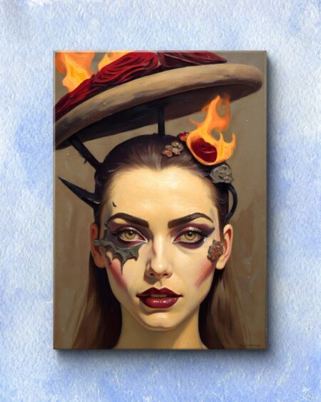 Obraz drukowany na płótnie „Płomienna żądza” 70x50cm