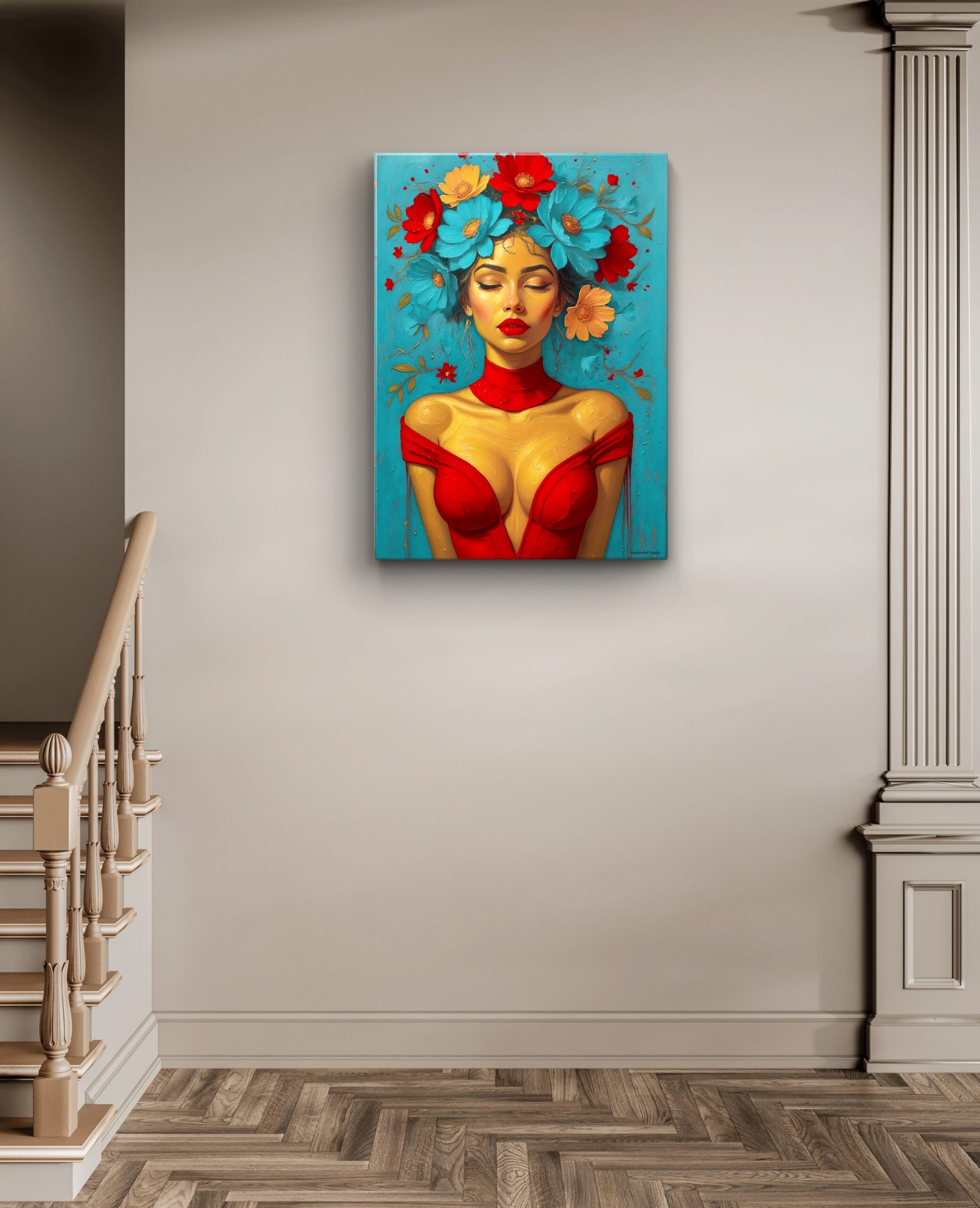 Obraz drukowany na płótnie „Zaglądając do wnętrza” 70x50cm - obrazek 4