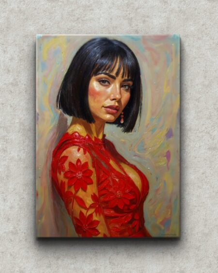 Obraz drukowany na płótnie „Dama elegancji” 70x50cm