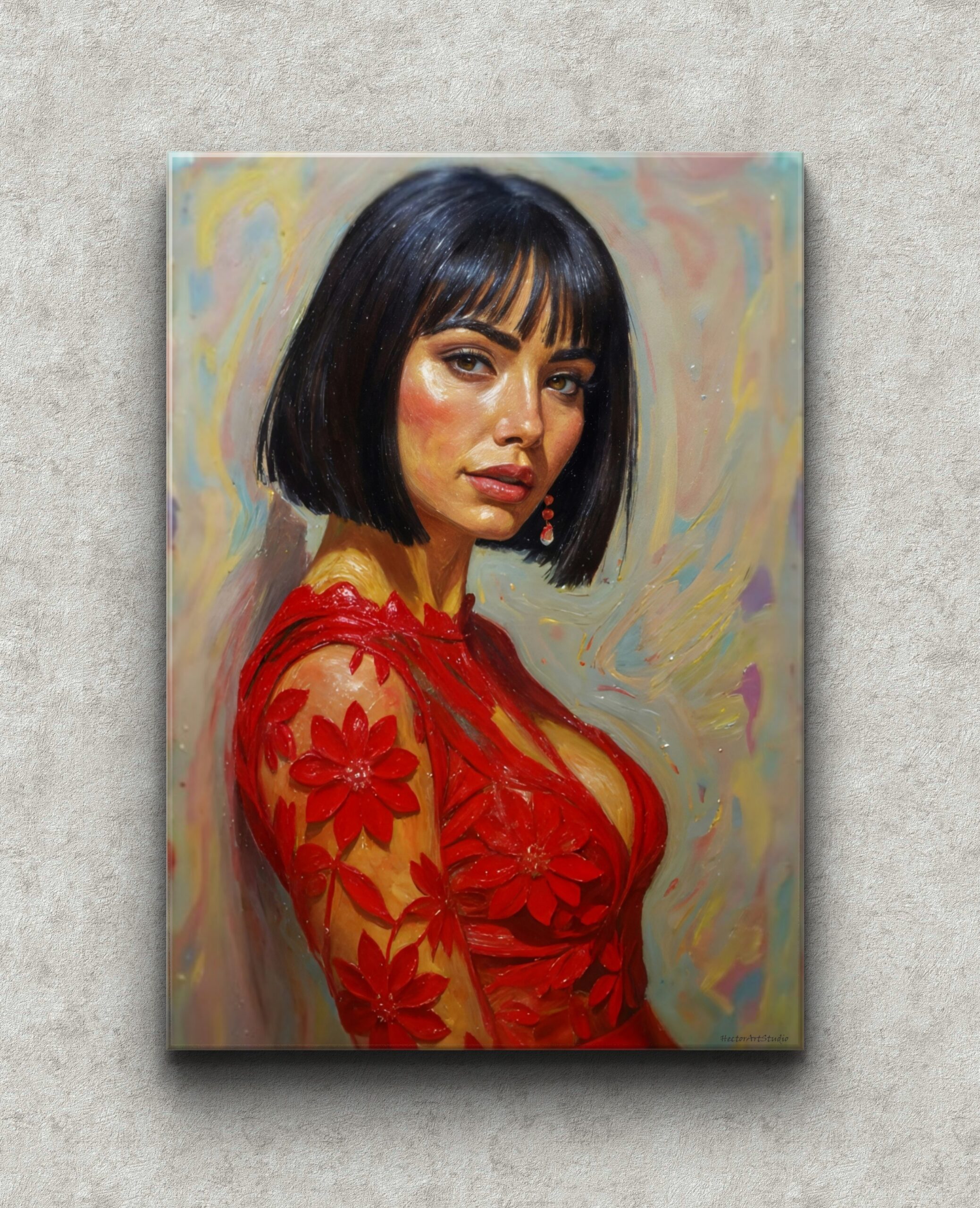 Obraz drukowany na płótnie "Dama elegancji" 70x50cm - obrazek 2