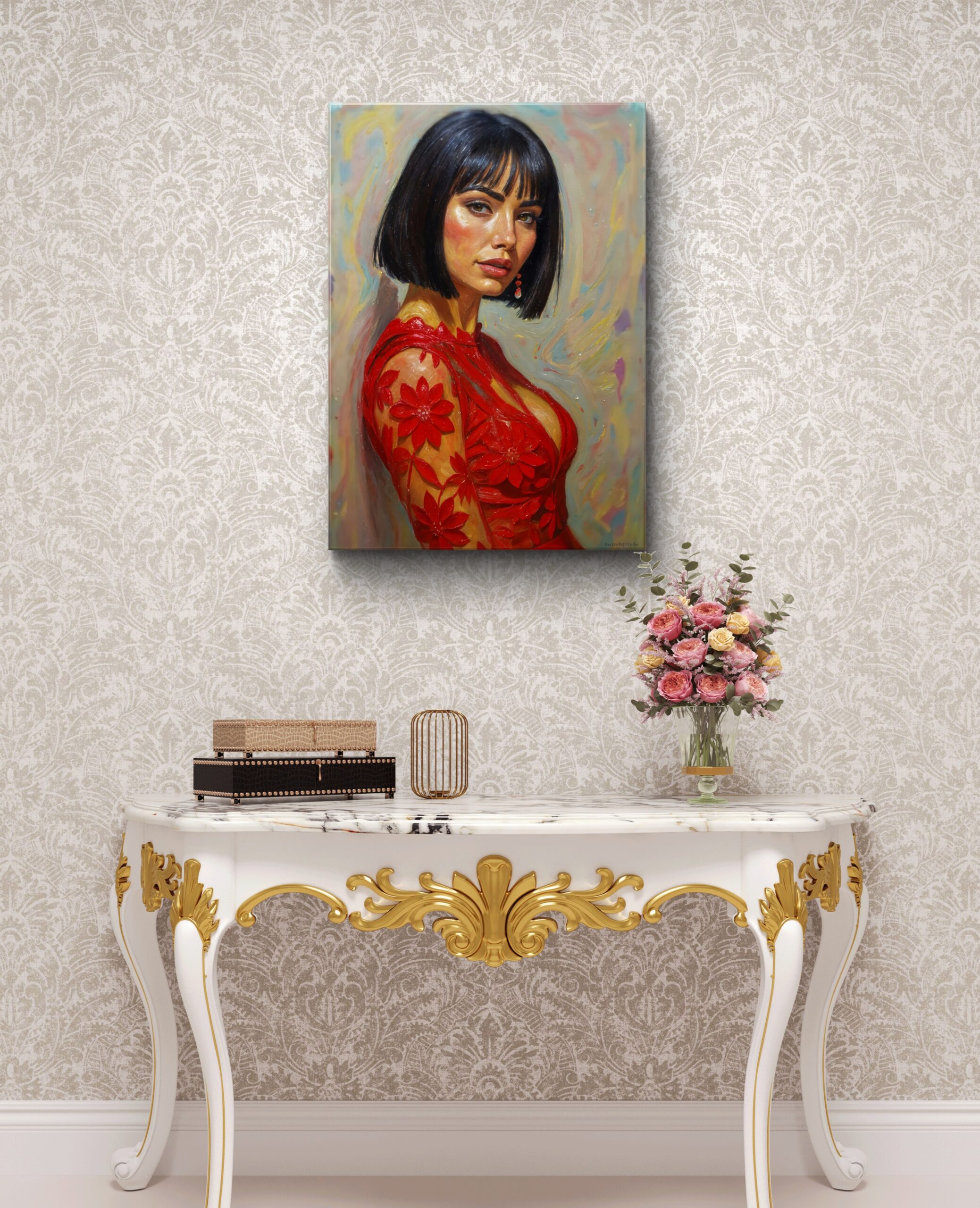 Obraz drukowany na płótnie "Dama elegancji" 70x50cm - obrazek 3