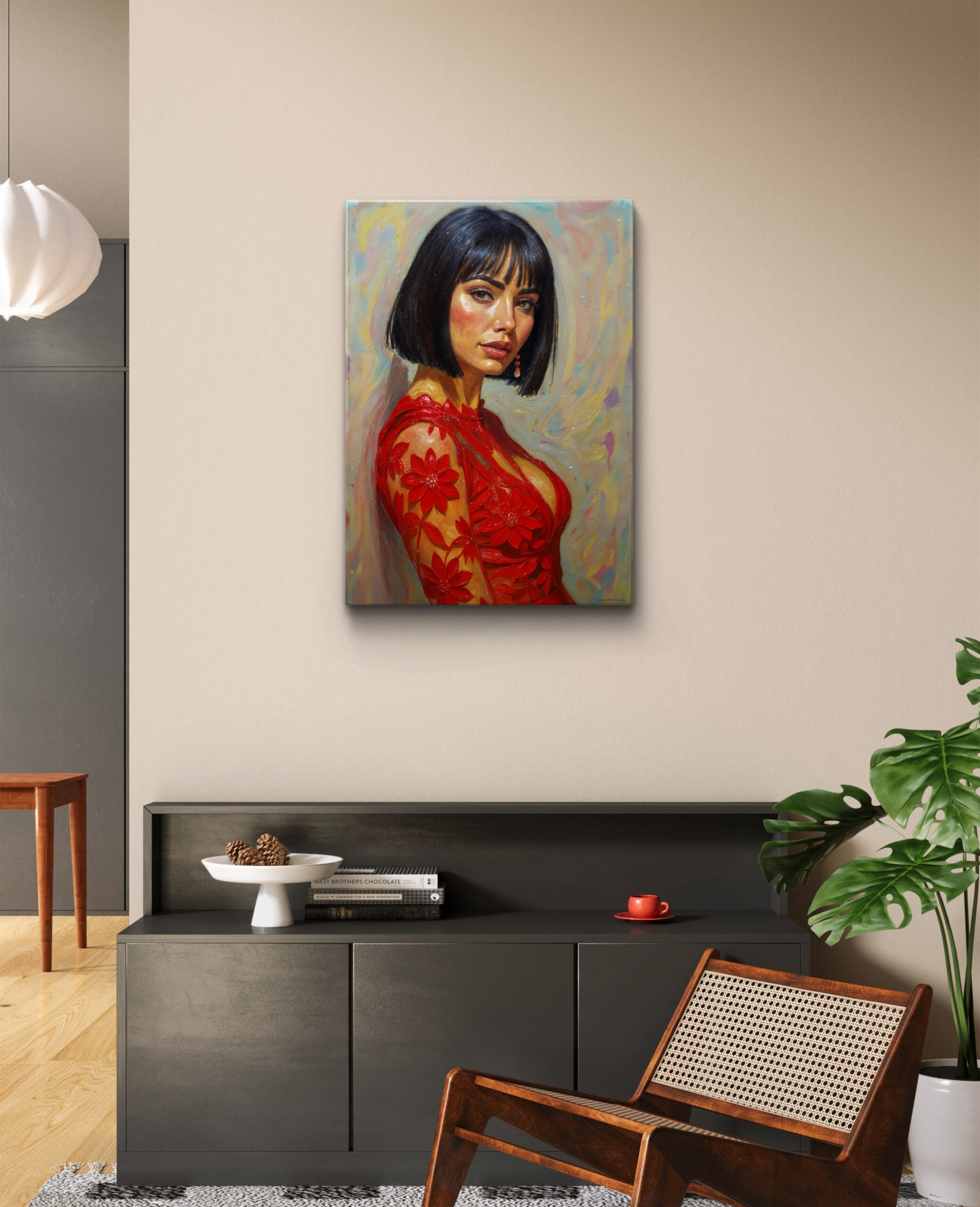 Obraz drukowany na płótnie "Dama elegancji" 70x50cm - obrazek 4