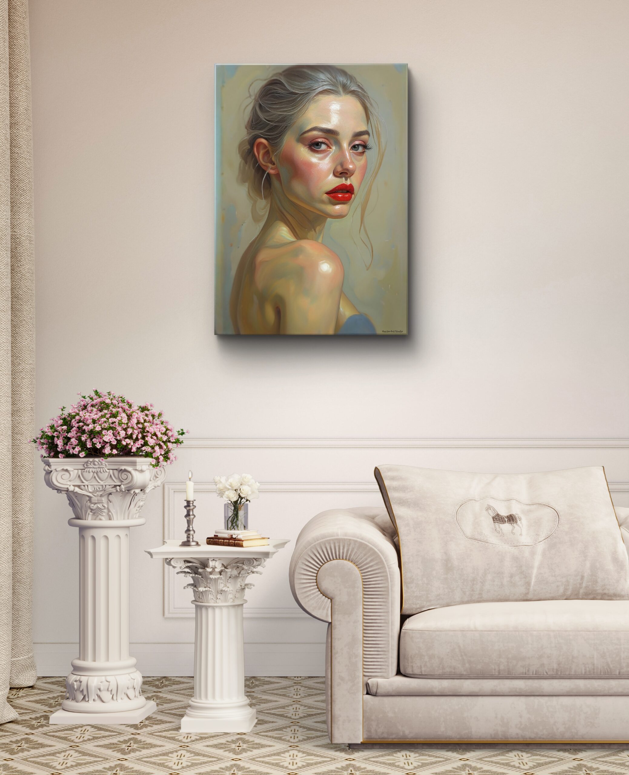 Obraz drukowany na płótnie "Mowa oczu" 70x50cm - obrazek 4