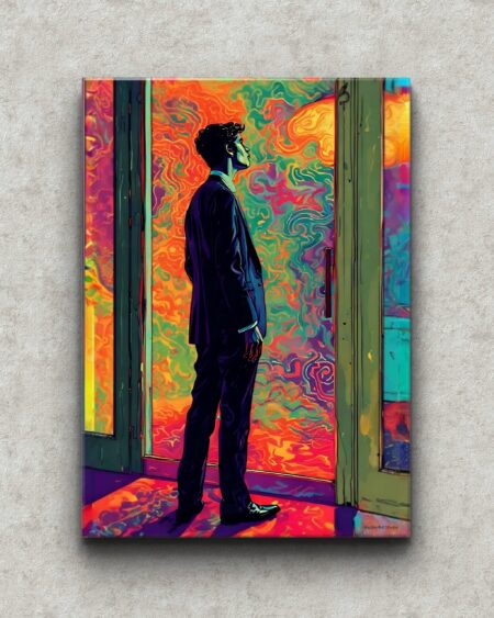 Obraz drukowany na płótnie „Wir myśli” 70x50cm