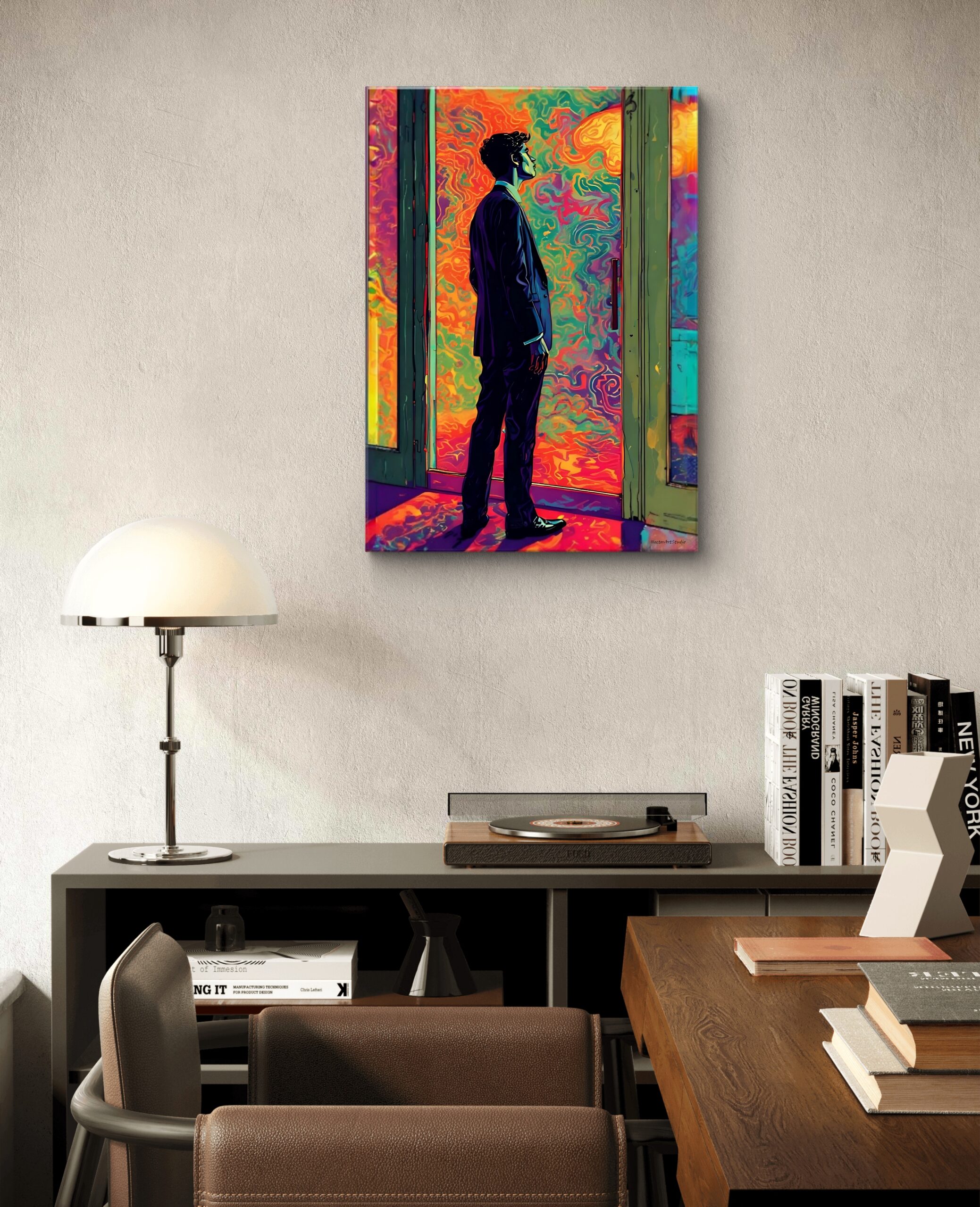 Obraz drukowany na płótnie "Wir myśli" 70x50cm - obrazek 3