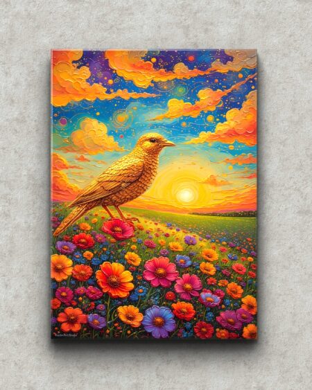 Obraz drukowany na płótnie „Złota natura” 70x50cm