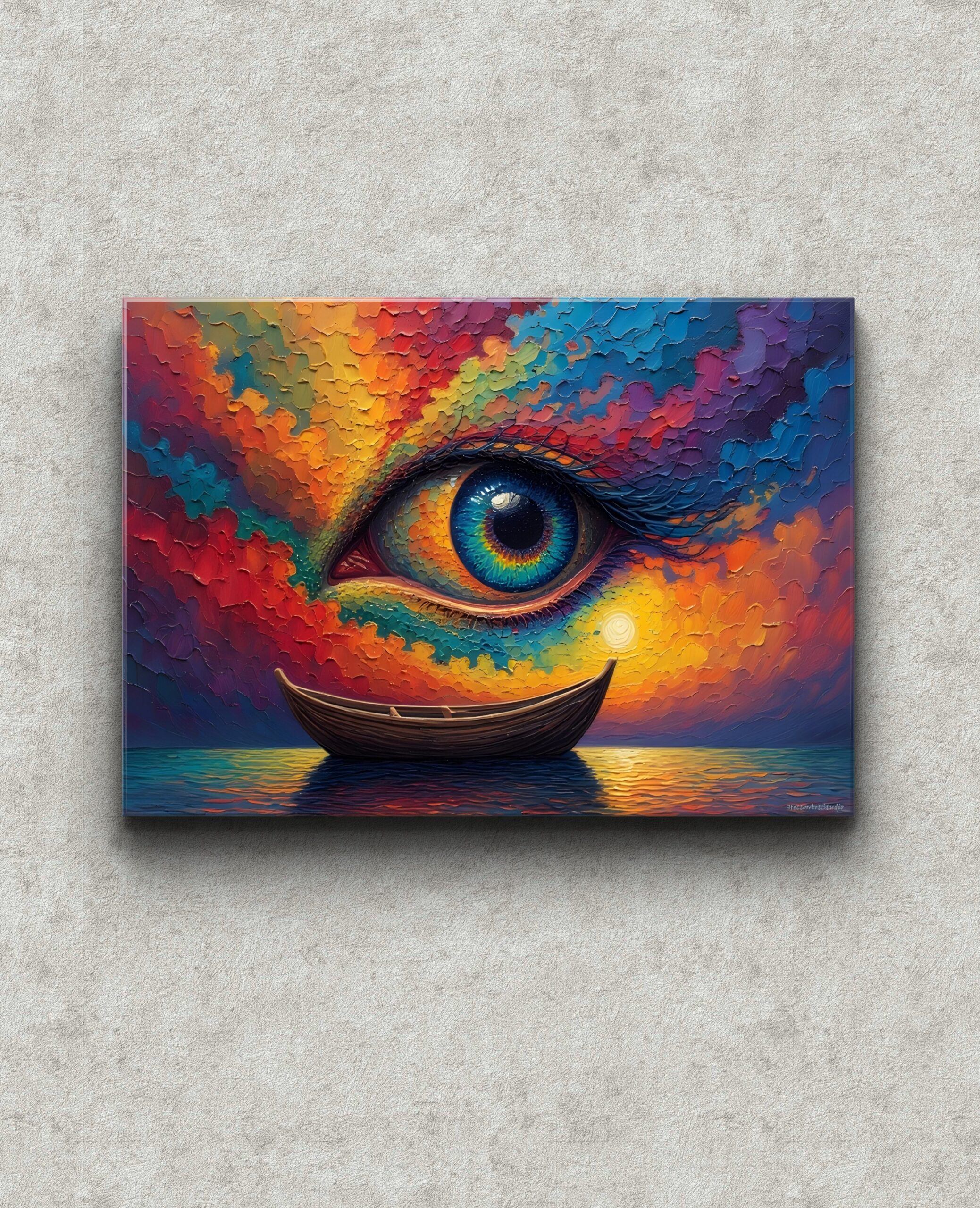 Drukowany obraz na płótnie "Dokąd płyniesz ?" 50x70cm - obrazek 2