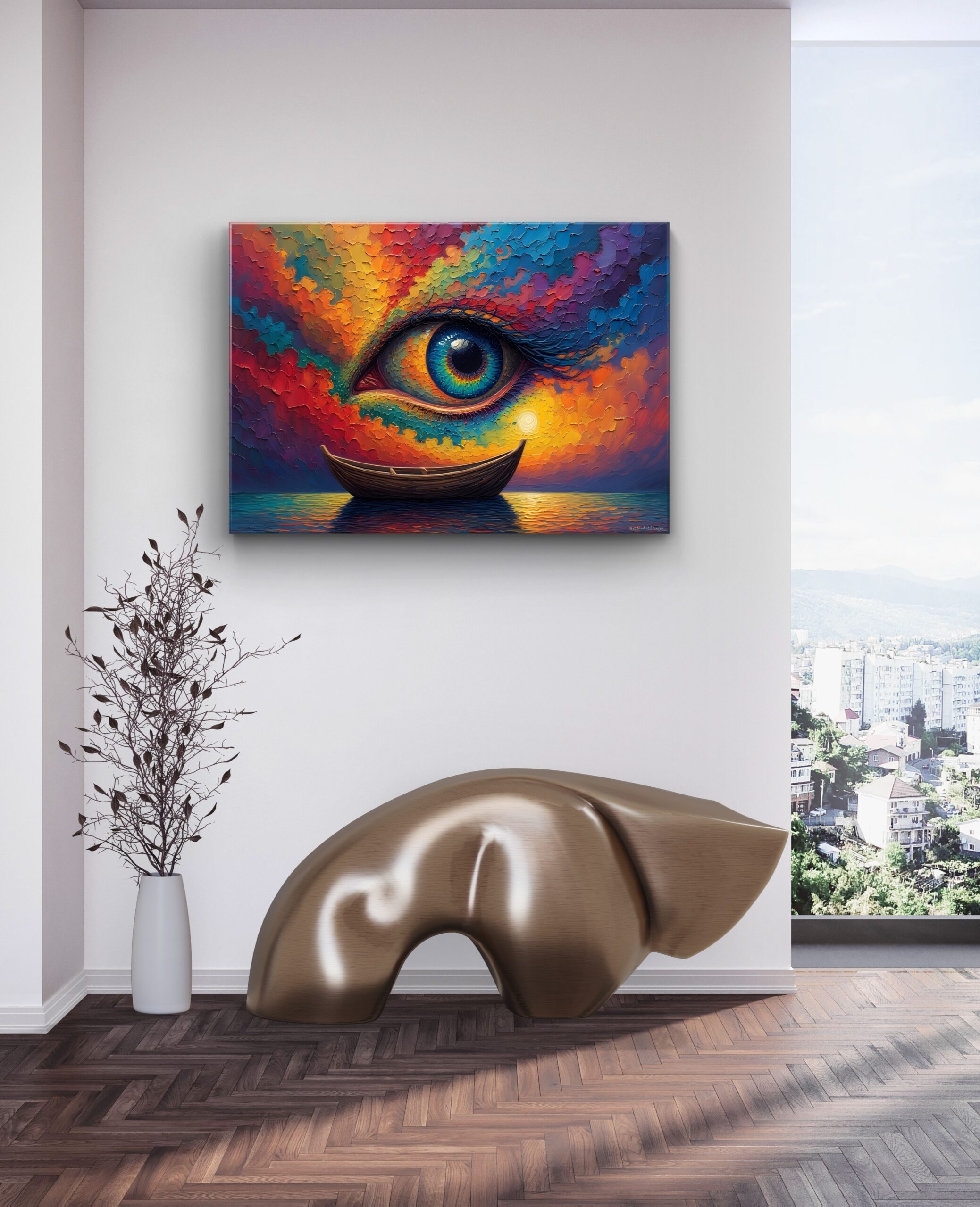 Drukowany obraz na płótnie "Dokąd płyniesz ?" 50x70cm - obrazek 3