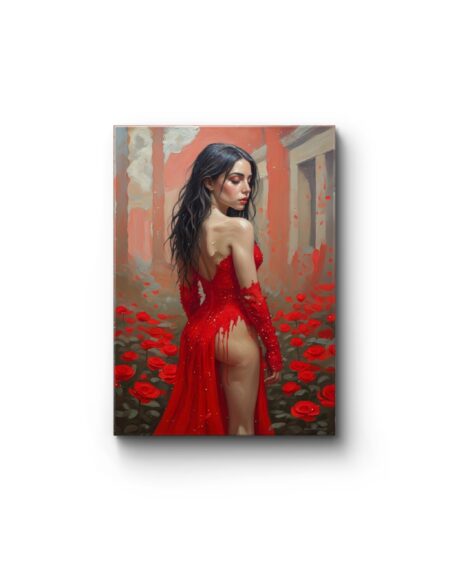 Obraz drukowany na płótnie „Krwista piękność” 70x50cm