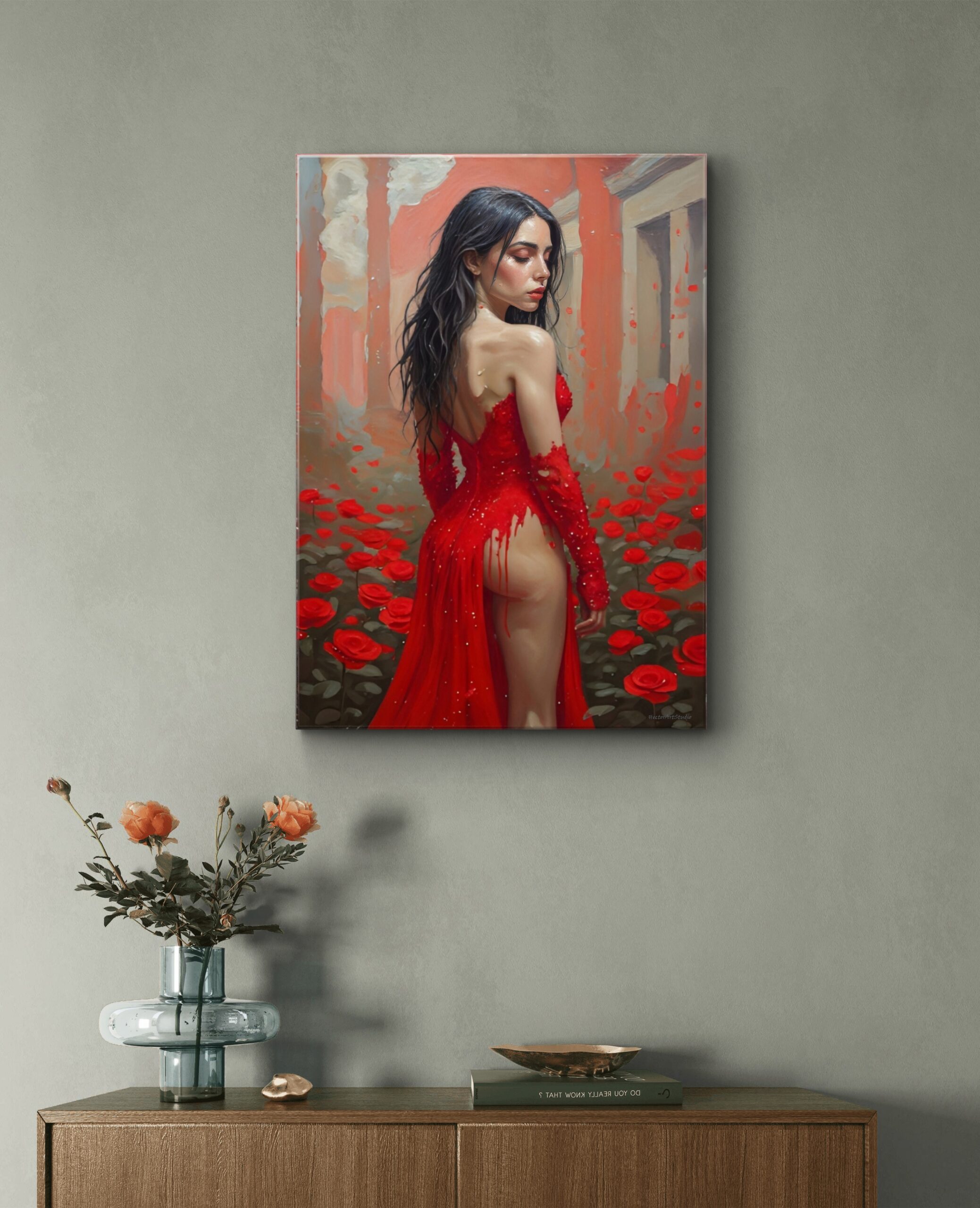 Obraz drukowany na płótnie "Krwista piękność" 70x50cm - obrazek 3