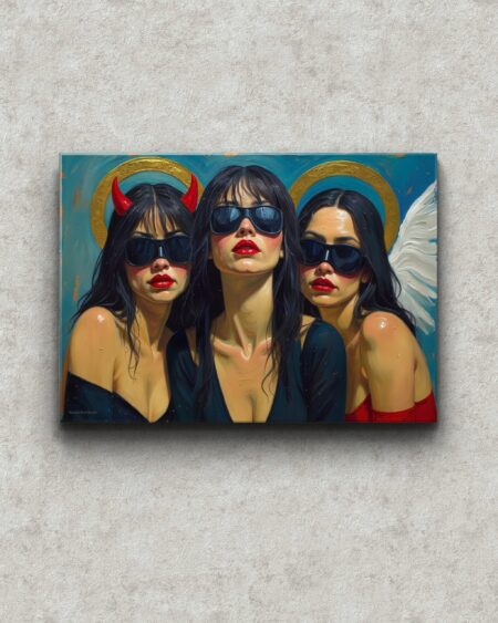 Drukowany obraz na płótnie „Trzy Oblicza” 70x50cm