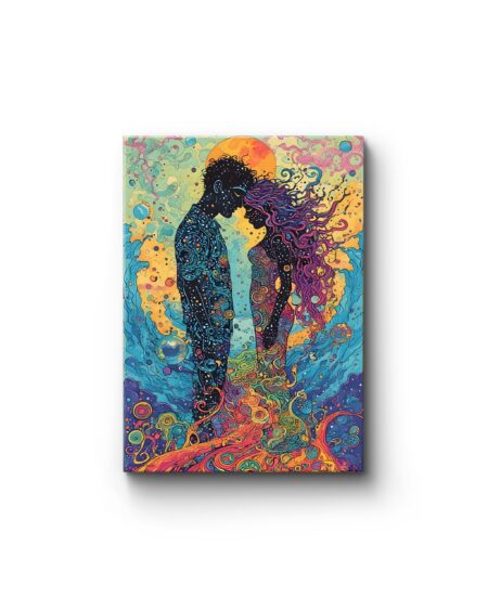 Obraz drukowany na płótnie „Spotkanie na fali” 70x50cm