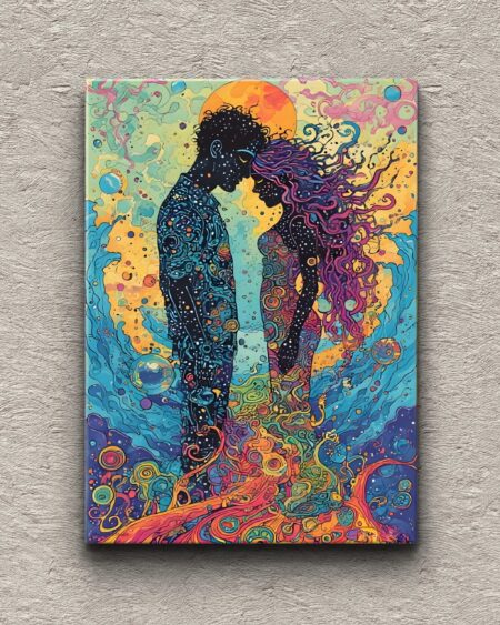 Obraz drukowany na płótnie „Spotkanie na fali” 70x50cm