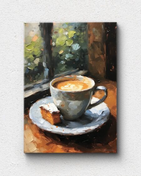 Obraz drukowany na płótnie „A na deser kawka” 70x50cm