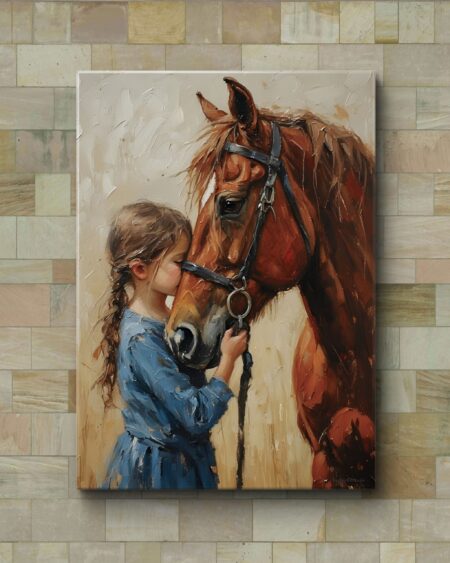 Obraz drukowany na płótnie „Przyjaźń bez słów” 70x50cm