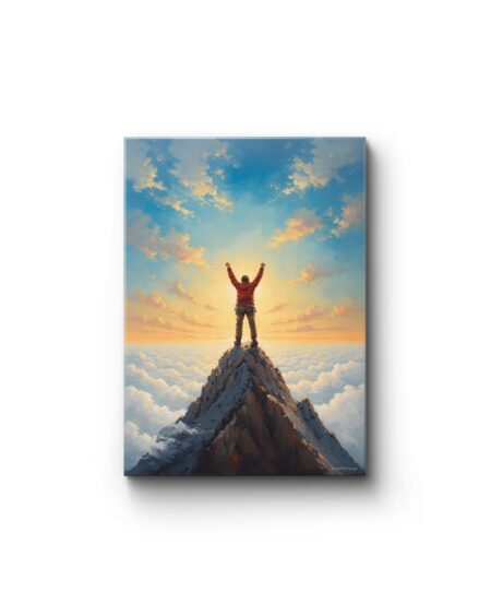 Obraz drukowany na płótnie „Na szczycie” 70x50cm