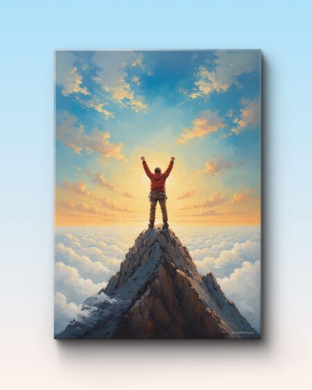 Obraz drukowany na płótnie „Na szczycie” 70x50cm