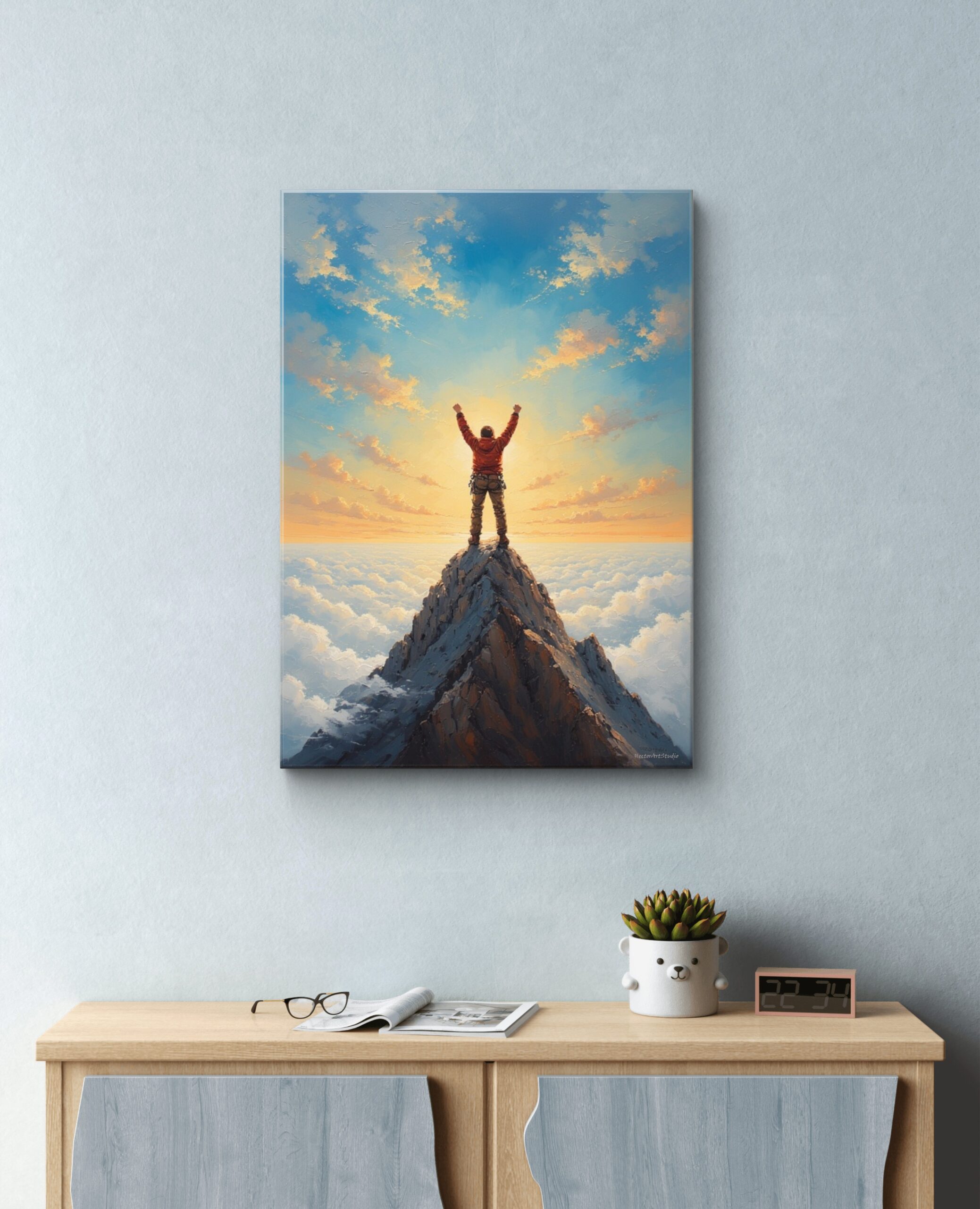 Obraz drukowany na płótnie "Na szczycie" 70x50cm - obrazek 3