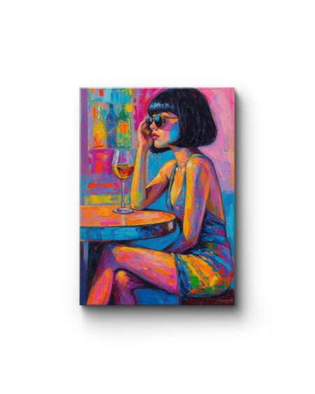 Obraz drukowany na płótnie „Wino i wdzięk” 70x50cm