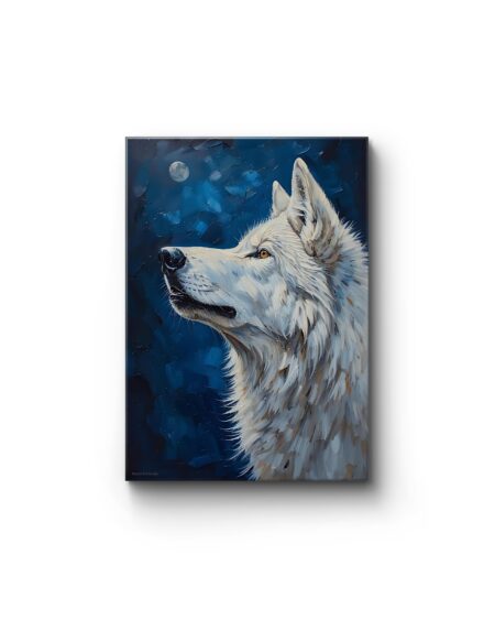 Obraz drukowany na płótnie „Śnieżny myśliwy” 70x50cm