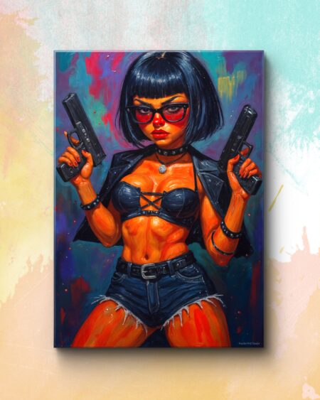 Obraz drukowany na płótnie „Królowa demolki” 70x50cm