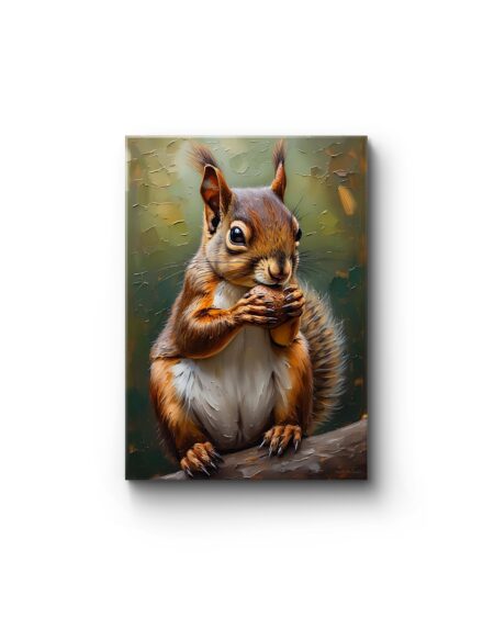 Obraz drukowany na płótnie „Ruda obserwatorka lasu” 70x50cm