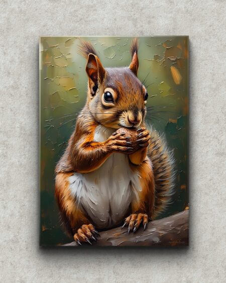 Obraz drukowany na płótnie „Ruda obserwatorka lasu” 70x50cm