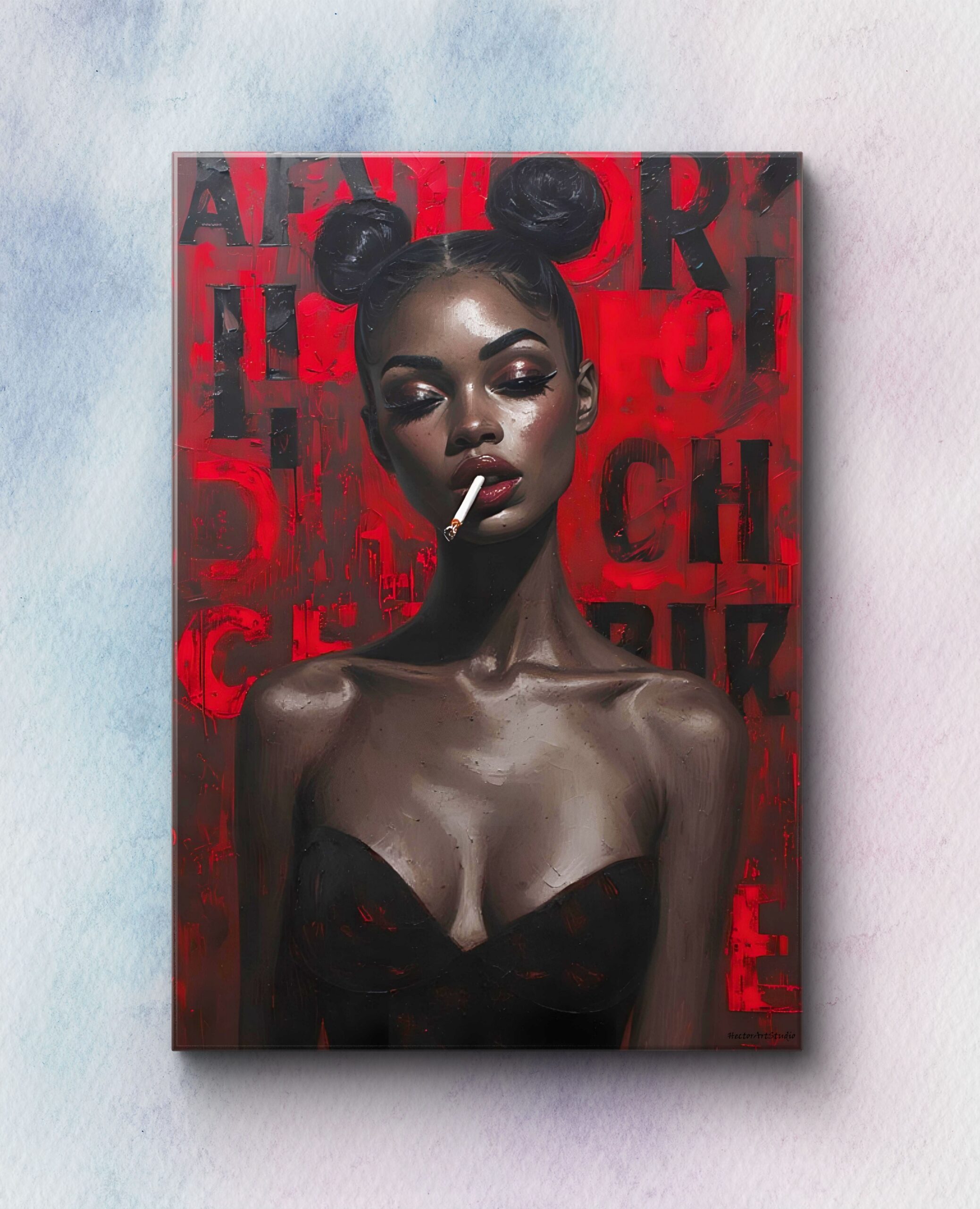 Obraz drukowany na płótnie „Papierosek” 70x50cm - obrazek 2