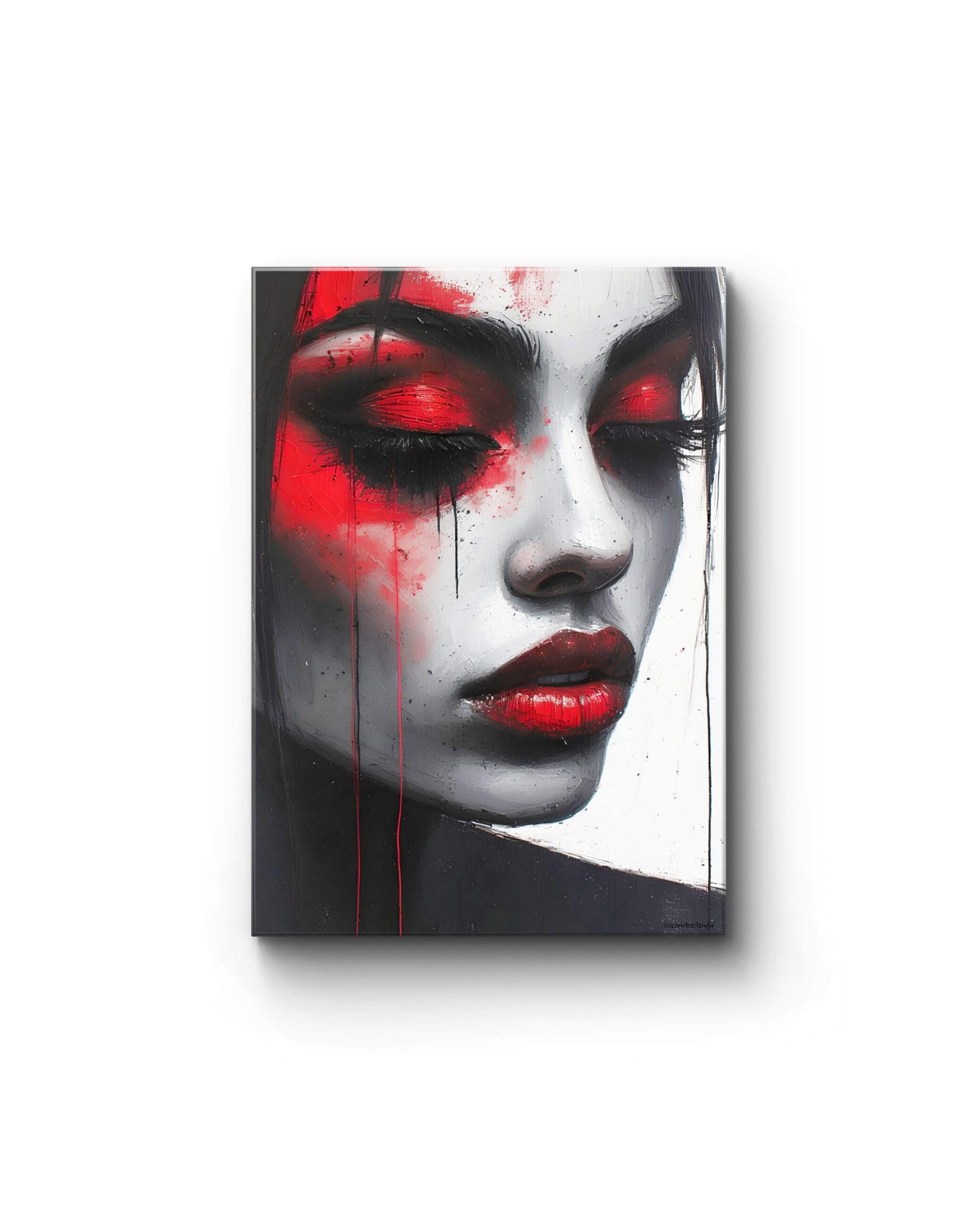 Obraz drukowany na płótnie „Pigmenty twarzy” 70x50cm