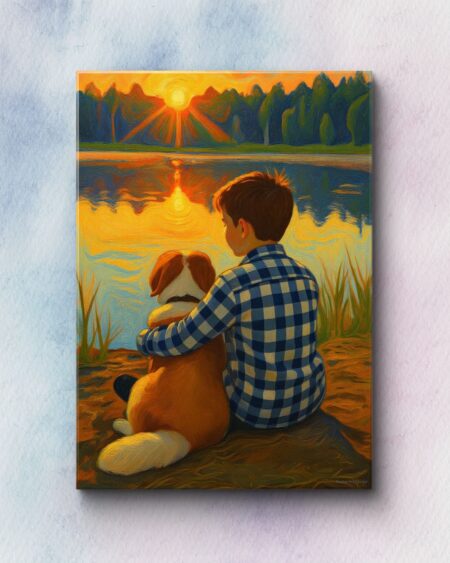 Obraz drukowany na płótnie „Wierny przyjaciel” 70x50cm