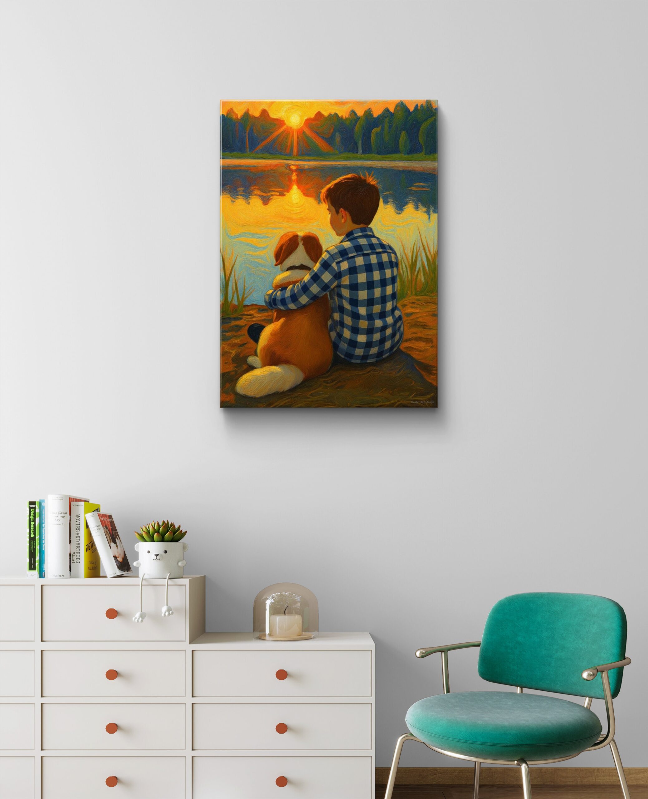 Obraz drukowany na płótnie „Wierny przyjaciel” 70x50cm - obrazek 3