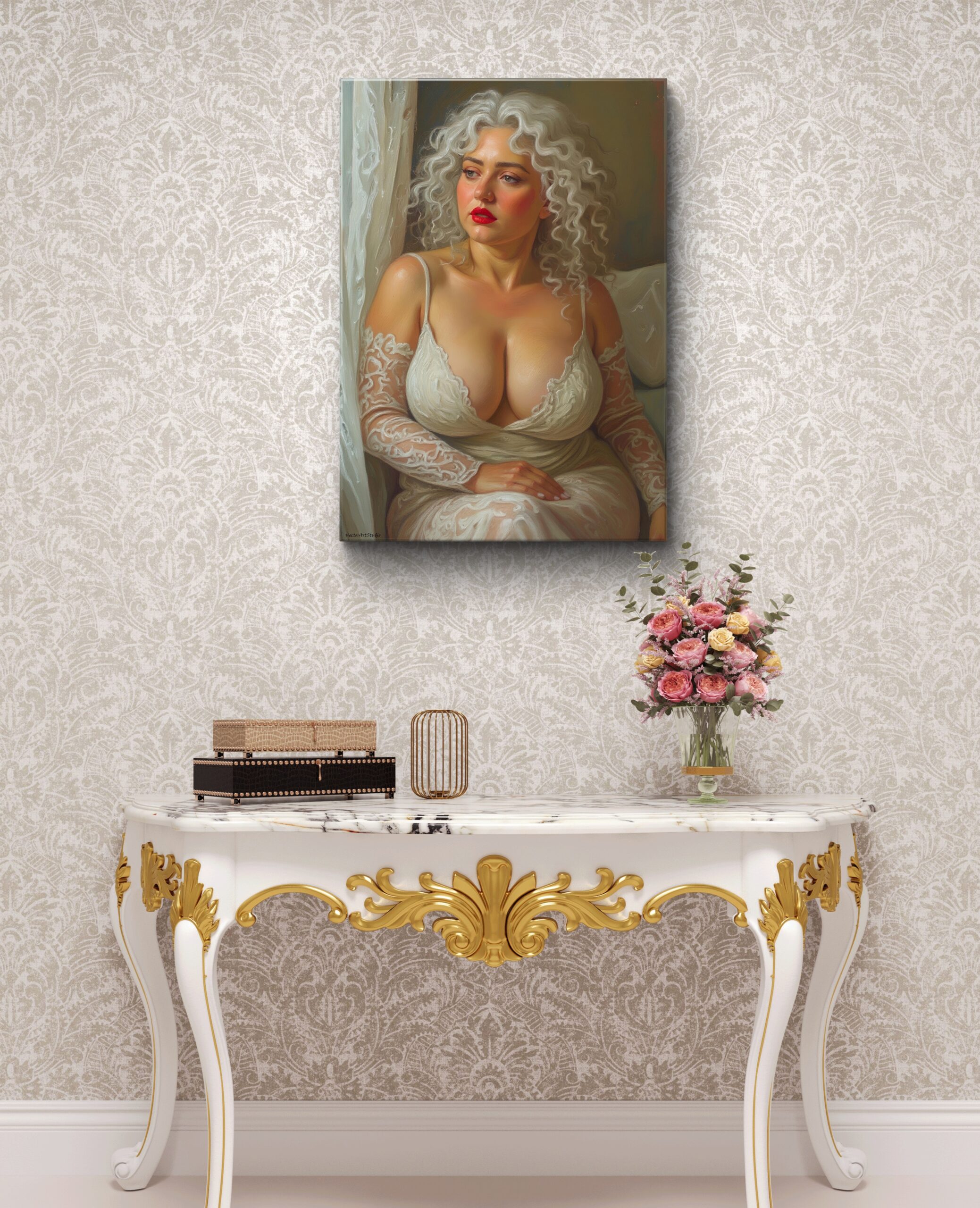 Obraz drukowany na płótnie „Czekając na księcia” 70x50cm - obrazek 3