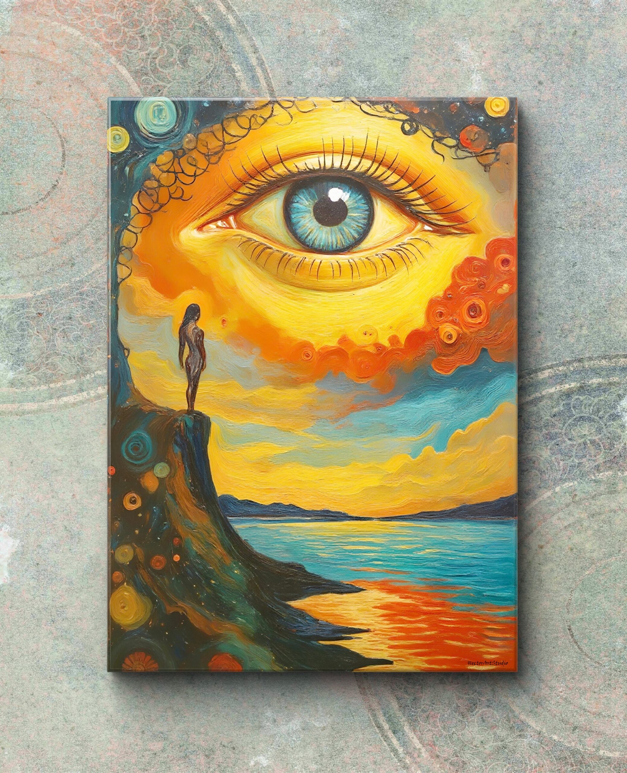 Obraz drukowany na płótnie „Oko Horusa” 70x50cm - obrazek 2